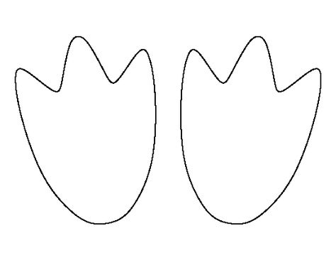 Penguin feet pattern. Use the printable outline for crafts, creating stencils, scrapbooking, and more. Free PDF template to download and print at http://patternuniverse.com/download/penguin-feet-pattern/ Penguin Feet Craft, Penguin Feet Template, Dino Footprint Template, Dino Feet Template, Turkey Feet Template, Penguin Template Free Printable, Penguin Footprint, Penguin Feet, Penguin Template
