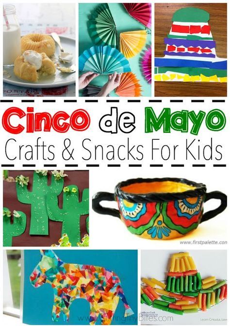 Celebrate Cinco de Mayo with kids! Great collection of crafts and snacks that you can make with your toddler, preschooler, or elemetnary aged child to help them learn about Mexico and Mexican culture. Culture Crafts, Mexico Crafts, May Crafts, Snacks For Kids, Crafts Preschool, Mexican Crafts, Mexico Culture, 5 De Mayo, Toddler Snacks