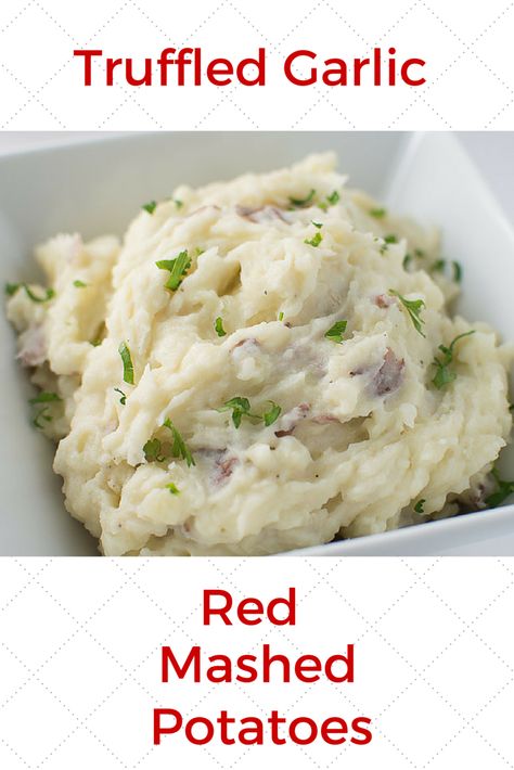 pinterest truffled garlic red mashed potatoes Garlic Mash Potatoes, Red Mashed Potatoes, Garlic Red Mashed Potatoes, Homemade Mashed Potatoes Recipe, Red Skin Mashed Potatoes, Garlic Mash, Make Ahead Mashed Potatoes, Homemade Mashed Potatoes, Best Mashed Potatoes