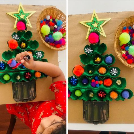 Fine Motor Games, Christmas Fine Motor, Preschool Christmas Activities, December Activities, Christmas Crafts For Toddlers, Preschool Christmas Crafts, Toddler Arts And Crafts, Baby Learning Activities, Christmas School