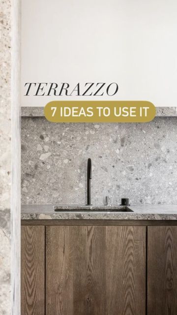 Cover Styl’ on Instagram: "Interested in trying the terrazzo trend for yourself? You'll love our terrazzo effect adhesive films! 🤩 Terrazzo hasn't said its last word! To help you update your interior without breaking the bank, we've got just what you need 😃 Our adhesive films can be used to decorate your kitchen or bathroom without any problem 💯 They are water, heat and scratch resistant and super easy to clean ✅ We've unearthed some inspiration for you on @pinterest 📸 Do you like it? 👭 Tag Kitchen Backsplash Terrazzo, Terazzo Kitchen Splashback, Japandi Terrazzo, Terrazo Kitchen Splashback, Terrazzo Tiles Kitchen, Kitchen Without Tiles, Grey Terrazzo Kitchen, Terrazzo Countertop Kitchen, Terrazzo Tile Kitchen