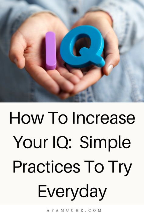 How To Increase Your IQ - 10 Ways - Afam Uche How To Increase Your Iq, Iq Kids, Mental Exercises, High Iq, Life Coaching Tools, Improve Cognitive Function, Development Activities, Train Your Brain, Coaching Tools