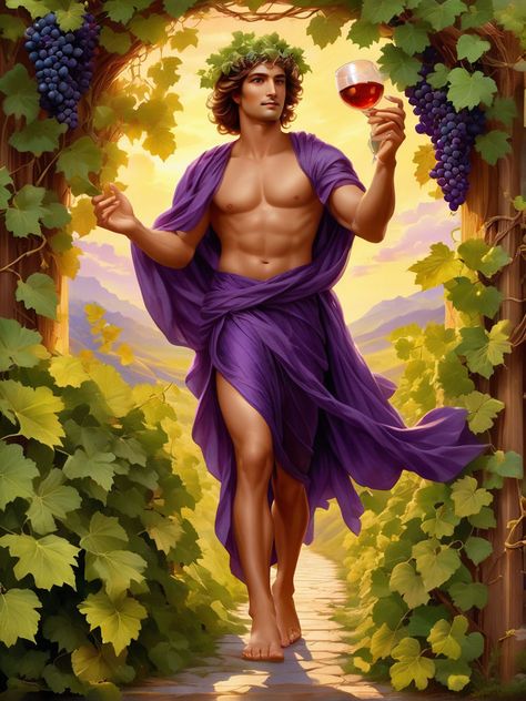 Playground - Dionysus Tarot Concept Dionysus Character Design, Dionysus Fanart, Dionysus Art, God Dionysus, Fae Aesthetic, Male Art Men, Male Portrait Poses, Greek Pantheon, Nature Spirits