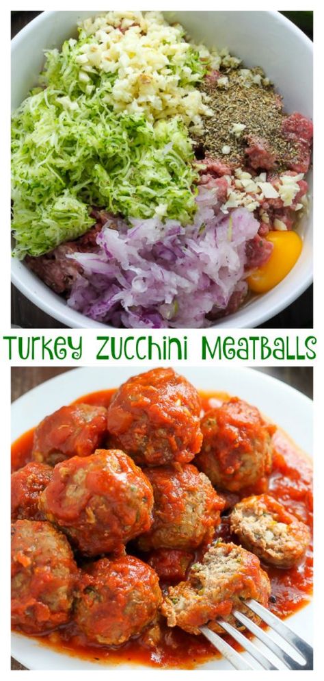 Meatballs Zucchini, Dinner Meatballs, Turkey Zucchini Meatballs, Turkey Zucchini, Ab Training, Healthy Meatballs, Zucchini Meatballs, Baked Turkey, Homemade Marinara