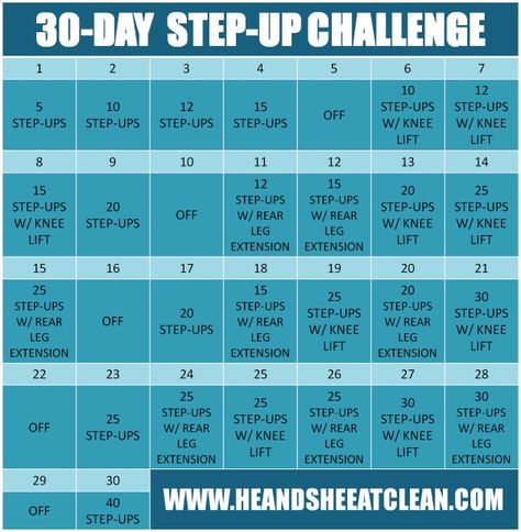 Build your booty with this 30-Day Step-Up Fitness Challenge from He and She Eat Clean! #glutes #fitness #workout #heandsheeatclean Step Up Workout, He And She, Running Playlist, Workout Plan For Beginners, Ab Work, Step Workout, Meant To Be Yours, Love Challenge, Workout Plan Gym