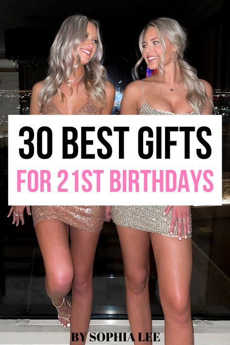 I'm obsessed with these 21st birthday gift ideas and I know my best friend will be too!! She's turning 21 next week and she's going to love her gift. 21st Birthday Gifts Ideas For Her, 21st Birthday Ideas For Sister, Cute 21st Bday Gift Ideas, 21st Birthday Gift Ideas For Best Friend Turning 21, Gifts For Best Friends 19th Birthday, Gifts For Best Friends 21st Birthday, 21st Present Ideas, Besties 21st Birthday Gift, 21st Birthday Present Ideas For Her