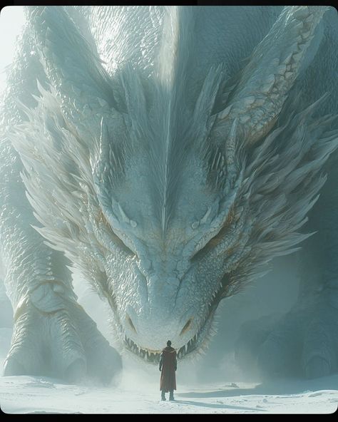 Dragon On A Mountain, Snow Dragon Aesthetic, Dragon Laying Down, White Dragon Aesthetic, Sand Dragon, Cool Dragon Pictures, Frost Dragon, Vr World, Fantasy Book Ideas