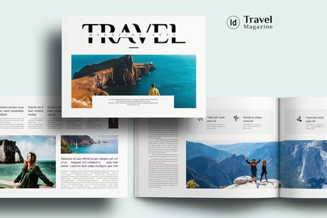 Travel Magazine Landscape Get it now!! #magazine #magazinetemplate #magazinelayout #template #premiumdesign #designgraphic #layout #promotion #minimalistdesign #printtemplate #magazinetemplates #designtemplate #indesign #creativedesign #indesignmagazine #envato #envatoelements #envatomarket #creativemarket #graphicriver #freepik #behance #shutterstock Travel Magazine Design, Travel Magazine Layout, Magazine Ideas, Edit Template, Travel Magazine, Standard Paper Size, Theme Color, Portfolio Templates, Book Template