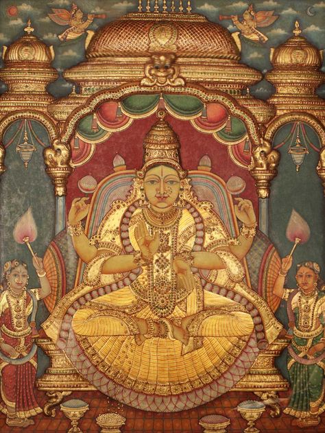 Ganesh Tanjore Painting, Antique Tanjore Painting, Shree Yantra Painting, Chettinad Pillars, Tanjore Painting Sketches, Sequence Art, Thanjavur Painting, Tanjore Art, Mysore Painting