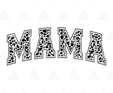 Mawmaw Quotes, Mama Cow Print, Cow Print Svg, Jersey Font, Heart Hands Drawing, Cricut Png, Mama Png, Mama Shirts, Hexagon Pattern