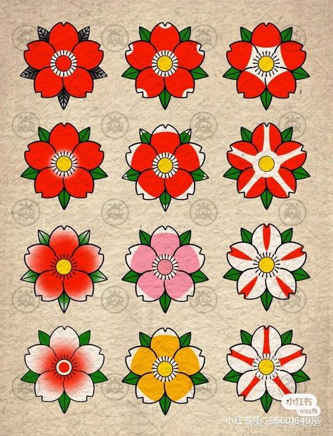 Japanese Traditional Tattoo Flowers, Japenses Tatoos Design Flowers, Japanese Flowers Tattoos, Tattoo Japanese Flower, Japan Tattoo Traditional, Flower Japanese Tattoo, Traditional Japanese Flower Tattoo, Japanese Tattoo Flower, Japanese Flowers Tattoo