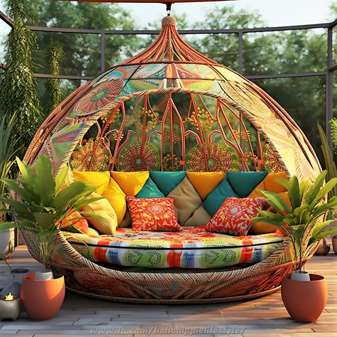 Simple Bed Designs, Bohemian Bedroom Design, Sitting Areas, Bedroom Aesthetics, Chair Designs, Simple Bed, Lifestyle Ideas, Bohemian Lifestyle, House Furniture Design