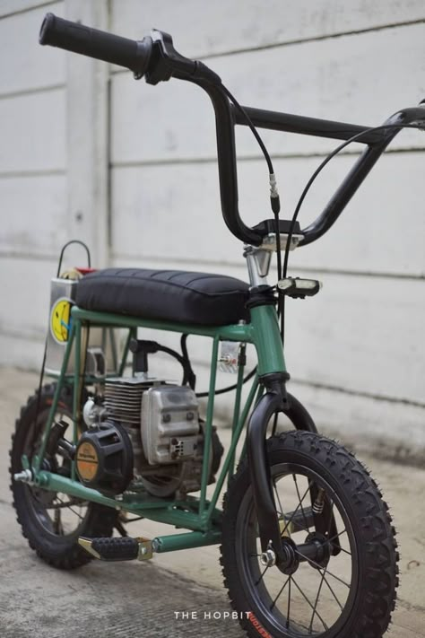 Minibike Mini Bike Diy, Motorized Trike, Custom Mini Bike, Raleigh Chopper, Mini Motorbike, Small Motorcycles, Bicycle Engine, Diy Go Kart, Biking Diy