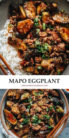 Mapo Eggplant, Eggplant Stir Fry, Eggplant Recipes Easy, Crispy Eggplant, Healthy Chinese, Fit Recipes, Mapo Tofu, Eggplant Dishes, Veggie Delight