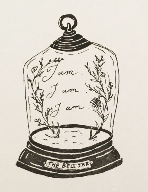 Sylvia Plath Tattoo, Silvia Plath, Literary Tattoos, Jar Art, The Bell Jar, Sylvia Plath, Body Mods, Book Illustration, Pretty Words