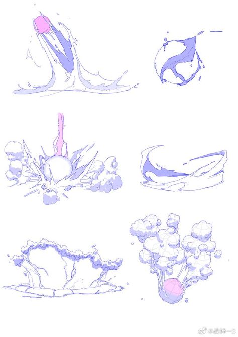 Explosion Drawing, Kartu Pokemon, Concept Art Tutorial, Super Powers Art, Animation Sketches, Magic Design, Perspective Art, Drawing Style, Animation Tutorial