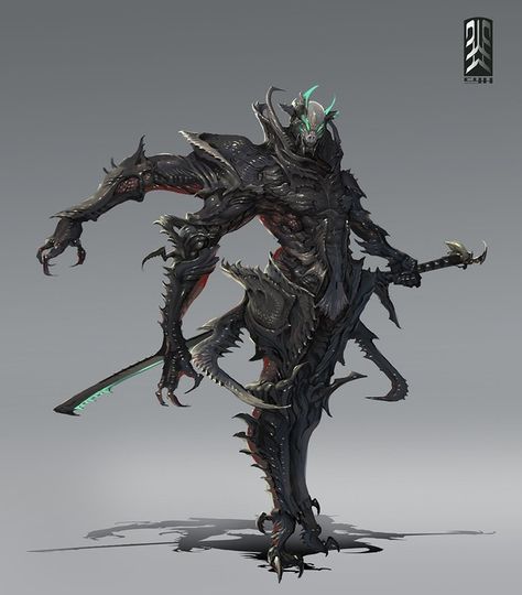 reddit: the front page of the internet James Town, Alien Warrior, Fantasy Demon, Dark Creatures, Heroic Fantasy, Arte Robot, 다크 판타지, Monster Concept Art, Samurai Art