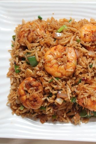 Prawn Fried Rice Recipe / Shrimp Fried Rice Recipe - Yummy Tummy Prawn Fried Rice, Shrimp Fried Rice Recipe, Prawns Fry, Recipe Shrimp, Mutton Recipes, Prawn Recipes, Shrimp Fried Rice, Shrimp And Rice, Shrimp Dishes