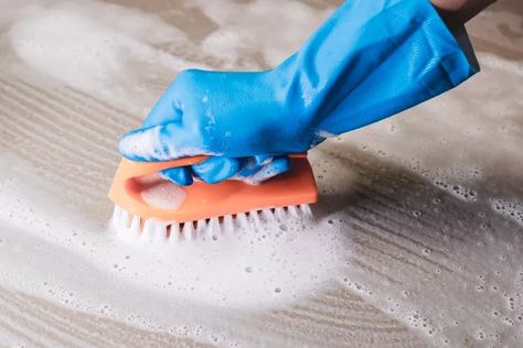 How to Clean Mold Spray Paint Remover, Carpet Glue, Hanukkah Traditions, Mold Prevention, Removing Carpet, Grout Cleaning, Clean Tile Grout, Decorating Advice, Mold Growth