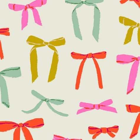 Samantha Johnson on Instagram: "Give me all the pretty bows! . . . . . #artforlicensing #artlicensingdesign #licensingartist #printandpattern #illustrationart #colorpalette #color #stationery #textilepattern #valentinesday #valentines #pinkart #galentines#surfacepattern #surfacedesigner #bows #bowseason #bowpattern #illustration #illustrator #wrappingpaper #bowsofinstagram" Preppy Illustrations, New Years Illustration, Bows Illustration, Ribbon Illustration, Bow Illustration, Bows Pattern, Southern Design, Bow Print, Holiday Wallpaper