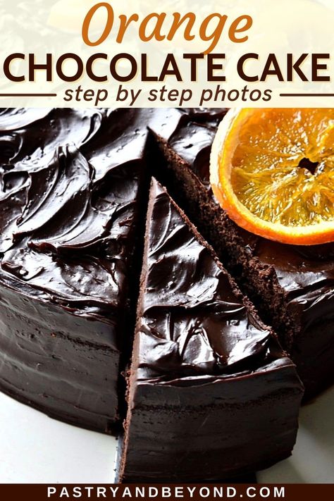 Orange Desserts Easy, Chocolate Orange Desserts, Chocolate Orange Ganache, Orange Ganache, Moist Lemon Pound Cake, Orange Desserts, Cake Loaves, Snicker Brownies, Candied Oranges