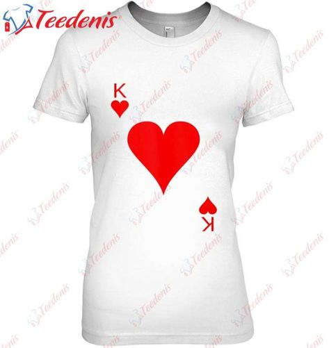 King Of Hearts Deck Of Cards Halloween Costume Tank Top Shirt, Small Halloween Gift Ideas https://teedenis.com/product/king-of-hearts-deck-of-cards-halloween-costume-tank-top-shirt-small-halloween-gift-ideas/ Cards Halloween Costume, Playing Card Halloween Costume, Card Halloween Costume, Halloween Themed Gifts, Halloween Gift Ideas, Hearts Playing Cards, Cards Halloween, King Of Hearts, Themed Gifts