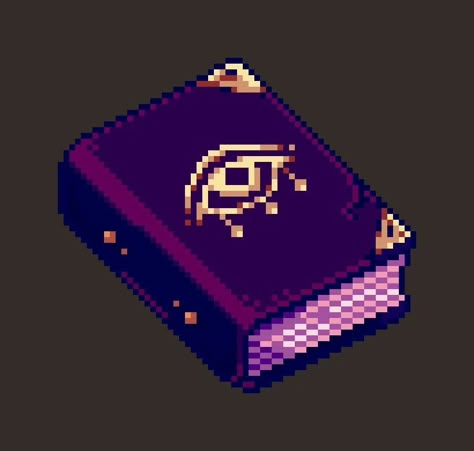 Magic book 📖✨️. #pixelart #aseprite #pixel Magic Pixel Art, Tarot Pixel Art, Pixel Art Eyes, Library Pixel Art, Witch Pixel Art, Dnd Pixel Art, Book Pixel Art, Pixel Art Items, Pixel Book