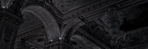 Facebook Cover Dark Aesthetic, Dark Academia Twitter Banner, Aesthetic Discord Layout, 1500 Pixels Header Aesthetic, Black And White Header Twitter, Hot Header, Dark Academia Banner, Grey Discord Banner, Gothic Victorian Aesthetic