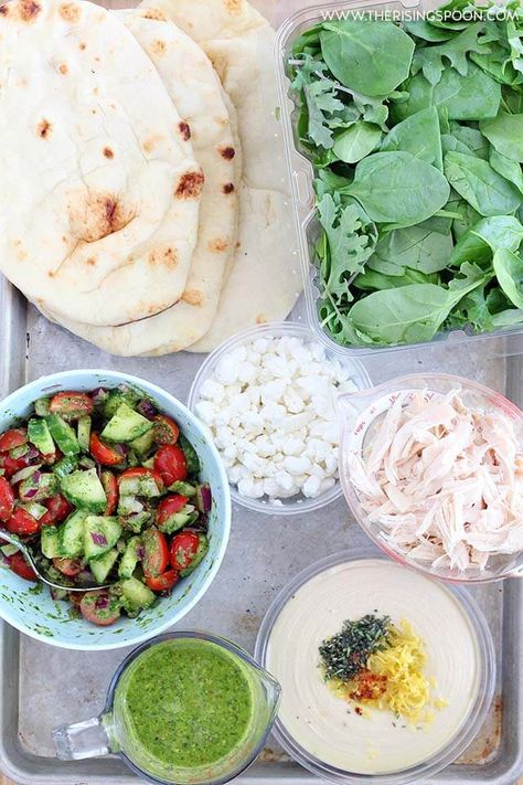 Chicken Hummus Naan Wraps, Chicken Naan Wrap, Wraps With Hummus, Easy Chicken Wrap, Naan Wraps, Chicken Hummus, Cucumber Goat Cheese, Coconut Flour Tortillas, Crumbled Goat Cheese