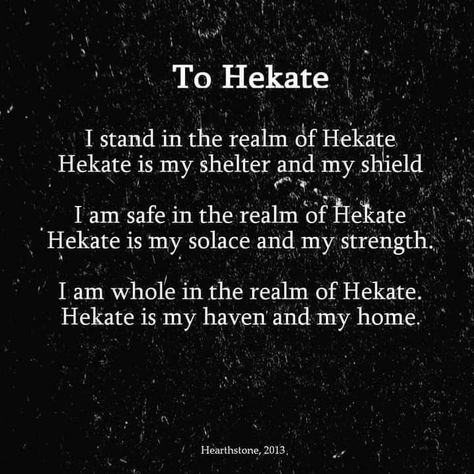 Prayer To Hekate, Lady Hekate, Hecate Altar, Hekate Goddess, Lady Hecate, Goddess Of Witchcraft, Goddess Hekate, Deity Work, Goddess Of Magic