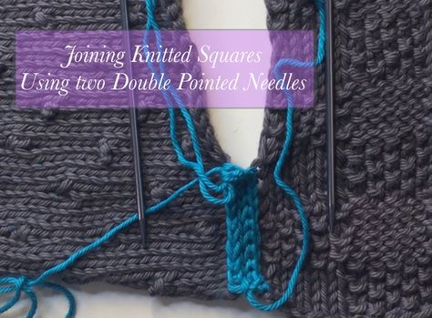 Joining Blanket Squares Knitting, How To Join Knitted Squares, How To Join Knitted Squares Together, Join Knitted Squares, Joining Knitted Squares, Knitted Squares, Knit Techniques, Stranded Knitting Patterns, Knitted Patchwork