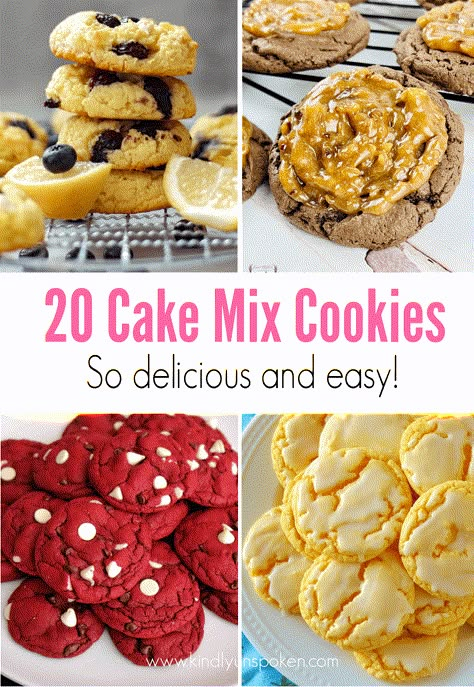 Cake Mix Crumble Cookies, Lemon Cookies From Cake Mix Easy, Cakemix Cookies Easy, Cake Mix Cookies Recipes Easy, White Cake Mix Ideas, Box Cake Cookies, Yellow Cake Mix Cookies, White Cake Mix Cookies, Baking Swaps