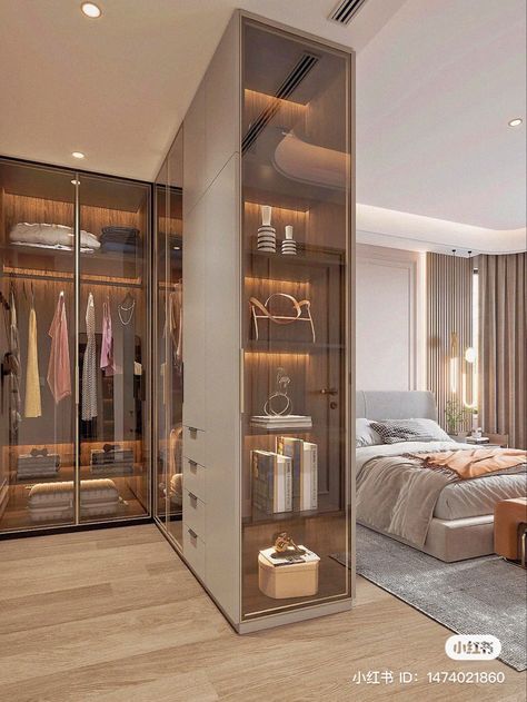 Design Ložnic, Dream Closet Design, Closet Design Layout, Luxury Room Bedroom, Bedroom Interior Design Luxury, Luxury Closets Design, Modern Luxury Bedroom, Bedroom Closet Design, Bedroom Decor Design