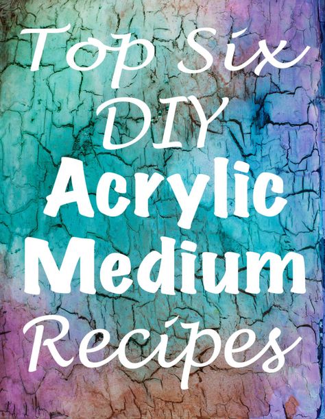 Acrylic Paint On Jeans, Homemade Acrylic Paint, Paint Pouring Medium, Acrylic Paint Mediums, Recipes With Ingredients, Medium Recipe, Expensive Stuff, Homemade Paint, Acrylic Medium