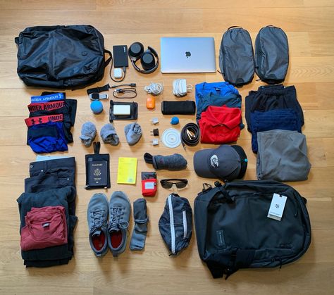 Packing List For Men, Bag Travel Packing, Long Term Travel Packing, One Bag Travel, Travel Backpack Essentials, Travel Backpack Carry On, Backpack Aesthetic, Packing List Men, Travel Packing List