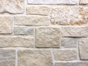 Exterior Cabin Colors, Exterior Cabin, Limestone Exterior, Cabin Colors, Hearth Pad, Stone Veneer Siding, Stone Exterior Houses, Falling Leaf, Manufactured Stone Veneer