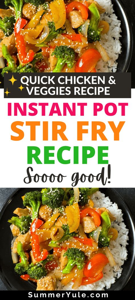 Instant Pot Pork Stir Fry, Instant Pot Chicken Stir Fry Recipes, Instant Pot Stir Fry Chicken, Instant Pot Chicken Stir Fry, Chicken Stir Fry Instant Pot, Instant Pot Stir Fry, Cabbage Chicken Stir Fry, Pork Stir Fry Recipes, Easy Chicken Stir Fry