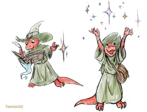 Lizard Dnd Character, Kobold Reference, Kobold Wizard, Wizard Lizard, Wizard Illustration, Persona Ideas, Dnd Reference, Dnd Dragonborn, Fantasy Cartoon