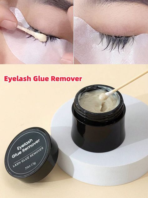 Eyelash Glue Remover,15g Cream Lash Extension Remover Dissolves Powerful Eyelash Glue Remover Low Irritation eyelash remover for lash extensions Lash Glue Remover for Sensitive Skin ,for Eyelash ExtensionsI discovered amazing products on SHEIN.com, come check them out! Eyelash Glue Remover, Lash Glue Remover, Eyelash Remover, Glue Remover, Tech Business, Eyelash Tools, Lash Tech, Hairstyles For Layered Hair, Eyelash Glue