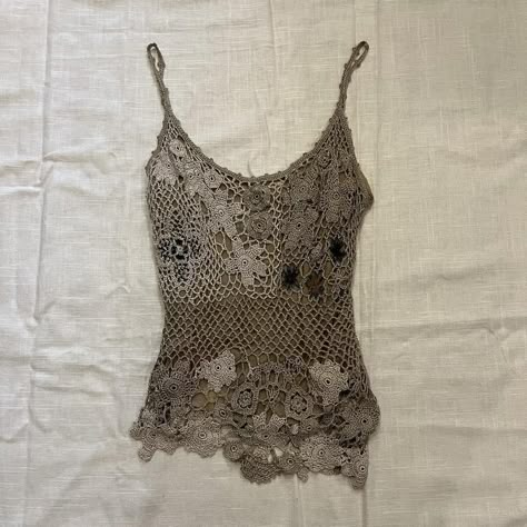 STUNNING delicate crochet top with beading Very... - Depop Beaded Crochet Top, Messy Layers, Delicate Crochet, Style Bundle, Vivid Dreams, Beaded Crochet, Crochet Inspo, Crochet Stuff, Bead Crochet