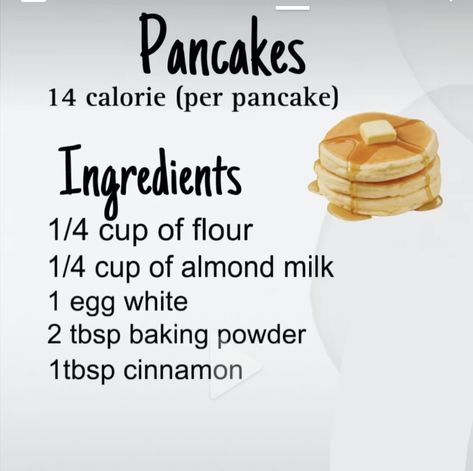 Low Cal Pancakes, Low Calories Meals, Calorie Controlled Meals, Low Calorie Pancakes, Low Cal Foods, Food Calories List, Healthy High Protein Breakfast, Healthy Yummy Recipes, High Protein Pancakes