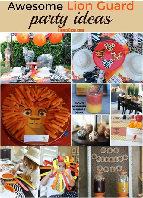 Lion King Food Ideas, Lion Guard Birthday Party Ideas, Simba Birthday Party, Simba Birthday, Lion Guard Birthday Party, Lion Guard Party, Lion King Birthday Party Ideas, Lion Guard Birthday, Birthday Party Food Ideas