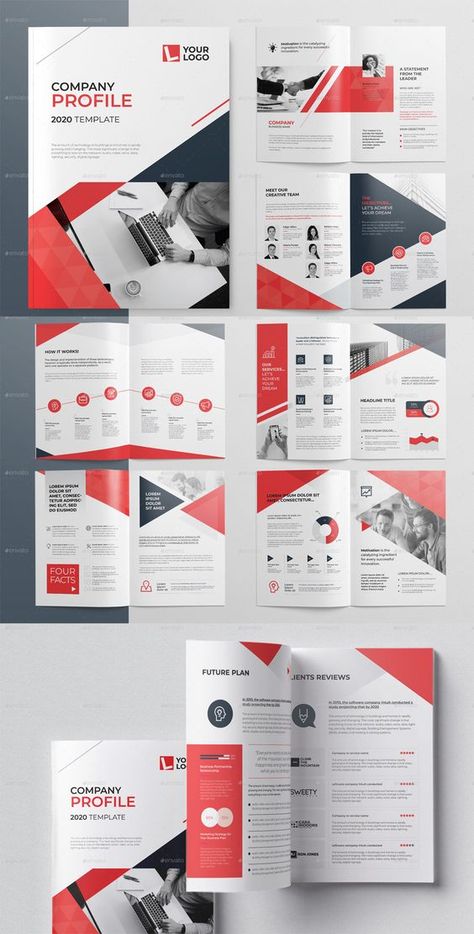 Company Brochure Template Word, AI. 16 custom layout pages. Corporate Poster Design Inspiration, Leaflets Design, Booklet Design Layout, Brochure Design Ideas, Booklet Ideas, Company Brochure Design, Company Profile Design Templates, Proposal Inspiration, Advert Design