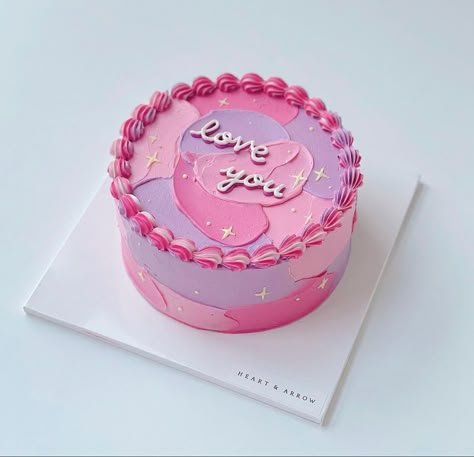 Bolo Vintage, Pastel Cupcakes, Pastel Cakes, Elegant Birthday Cakes, Pink Birthday Cakes, Mini Cakes Birthday, Cute Baking, Creative Birthday Cakes, Simple Birthday Cake