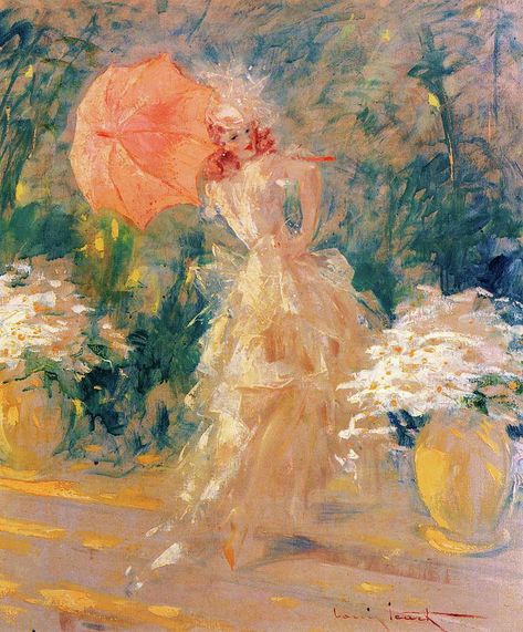 Pink Parasol, Louis Icart, Beatles Art, May 4th, Surrealism Photography, Impressionism Art, Creative Artwork, Elegant Art, Happy Art