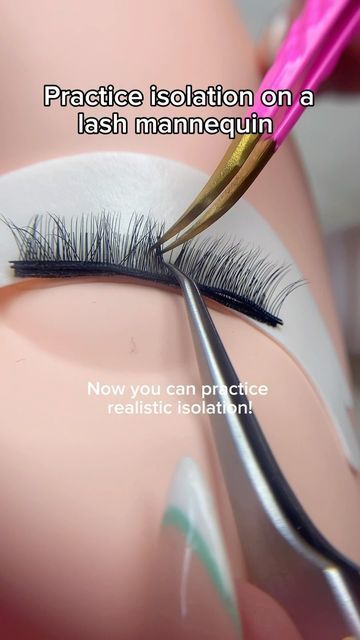 Locks Lash on Instagram: "Practice makes perfect! How to give your lash mannequin more realistic lashes 💕" Practice Lashes On Mannequin, Lash Mannequin, Lash Tips, Practice Makes Perfect, How To Give, November 2, To Do List, Eye Candy, Lashes