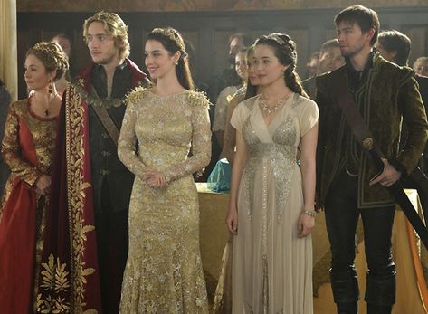 Couture+Dresses+We+Will+Be+Seeing+on+Reign+Soon Reign Season 2, Megan Follows, Reign Tv Show, Persian Princess, Reign Mary, Anna Popplewell, Reign Fashion, Reign Dresses, Catherine De Medici