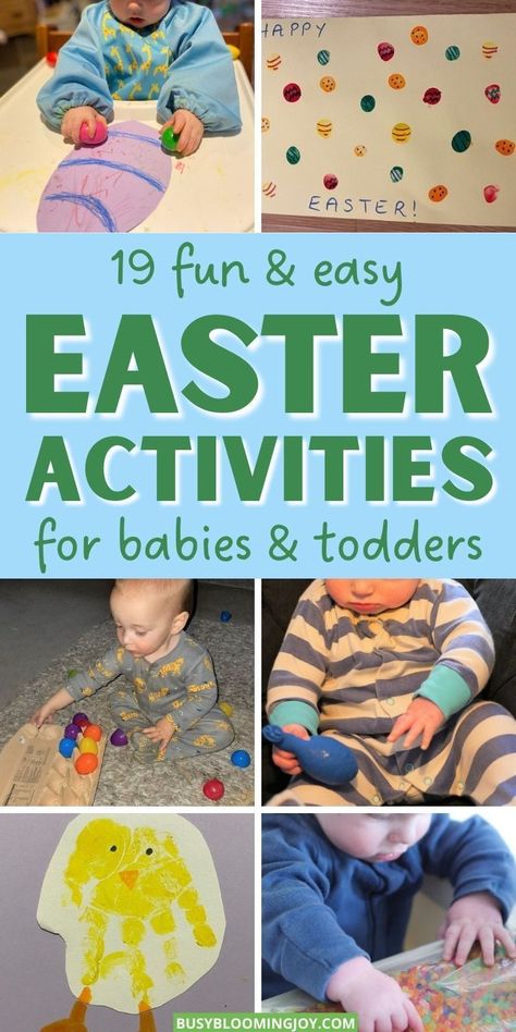 Sensory Bins For Babies, Baby Easter Crafts, Activities For Easter, Sensory Play For Babies, Easter Sensory, Easter Activities For Toddlers, Activities For Babies, Infant Sensory Activities, Easter Crafts For Toddlers