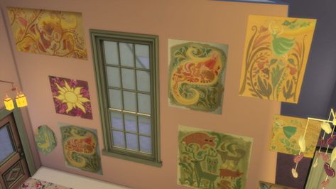 Tangled Sims 4 Cc, Sims 4 Wall Decals Cc, Wall Cutout, Maxis Match Cc, 4 Baby, Cc Sims, The Kid, Maxis Match, Sims Cc