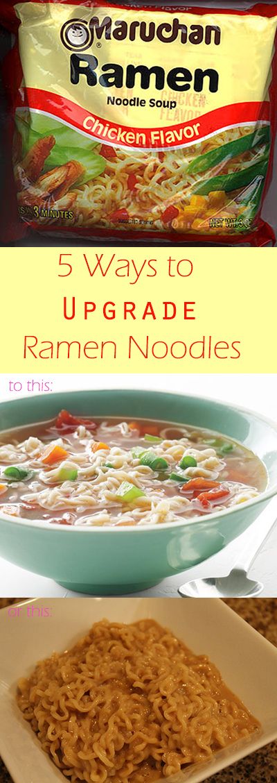 5 Ways to Upgrade Your Ramen Noodles - Society19 Top Ramen Recipes, College Dinner, Ramen Noodle Recipes Easy, Ramen Hacks, Top Ramen, Noodle Recipes Easy, Ramen Noodle Recipes, Homemade Noodles, Ramen Recipes